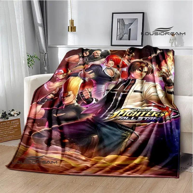 3D Game KING OF FIGHT Cartoon Printed Blanket Warm Flannel Blankets Soft and Comfortable Blanket Bed Linings Birthday Gift