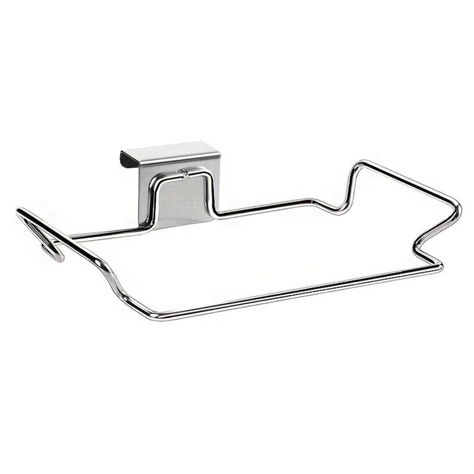 Держатель для мусорного пакета крепящийся к дверце кухонного шкафа функциональное железное решение для хранения мусора для легкой утилизации отходов 798₽