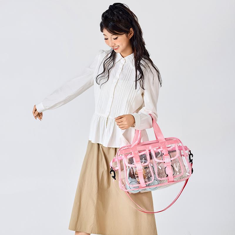 Transparent Travel Bag Women's Large Capacity Yoga Bag Swimming Bag