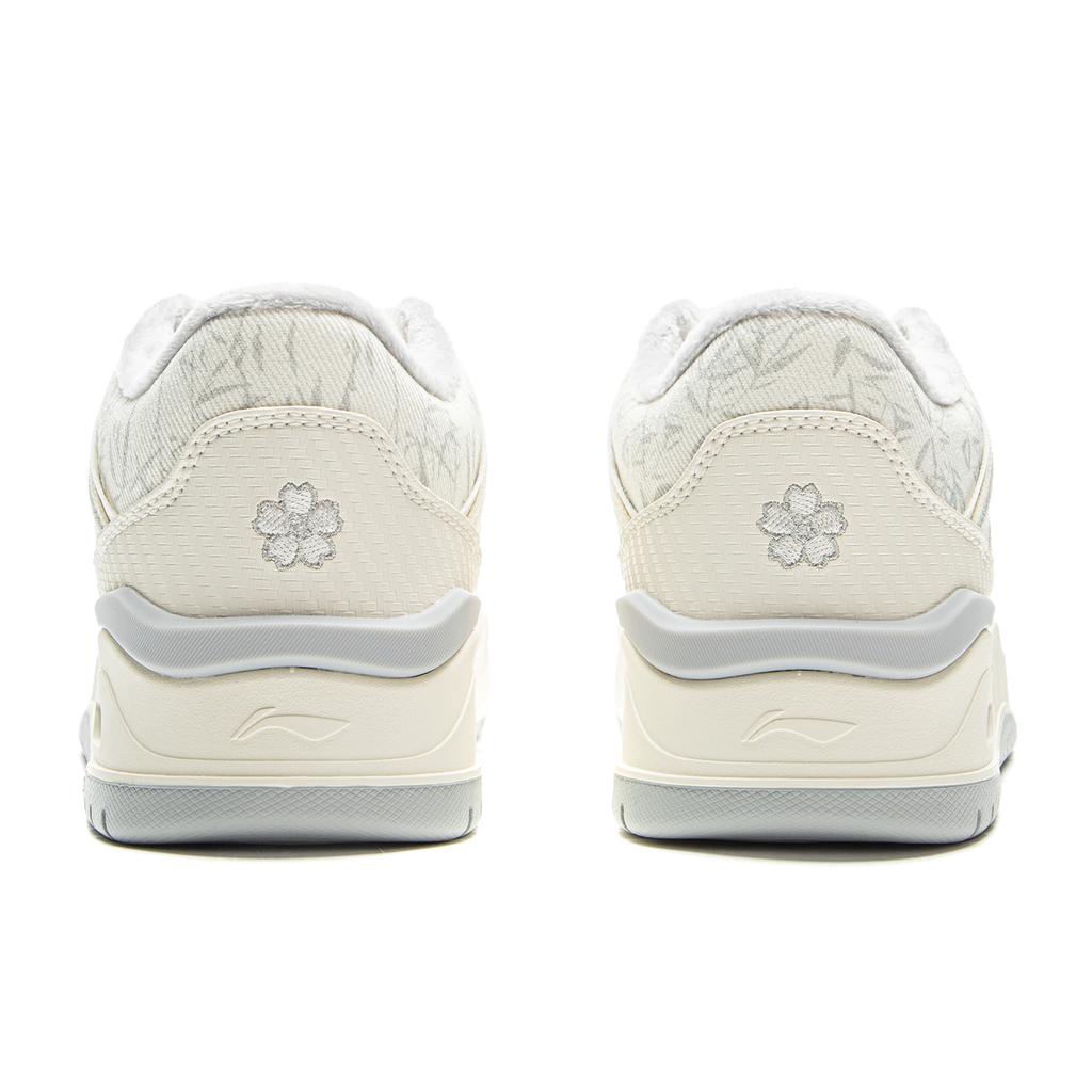 Li Ning Moon White 2MID Mid top Skateboard Shoes Women's Ecru AGCV332-5
