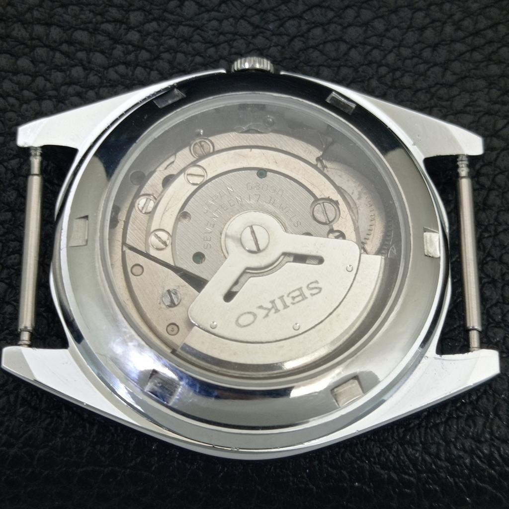 REFURBISHED SEIKO 5 AUTOMATIC 6309A VINTAGE JAPAN MENS SILVER WATCH A442253-1