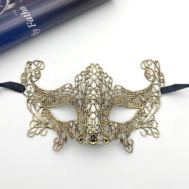 Black Widow Party Mask With Metallic Finish For Halloween Costumes And Cosplay