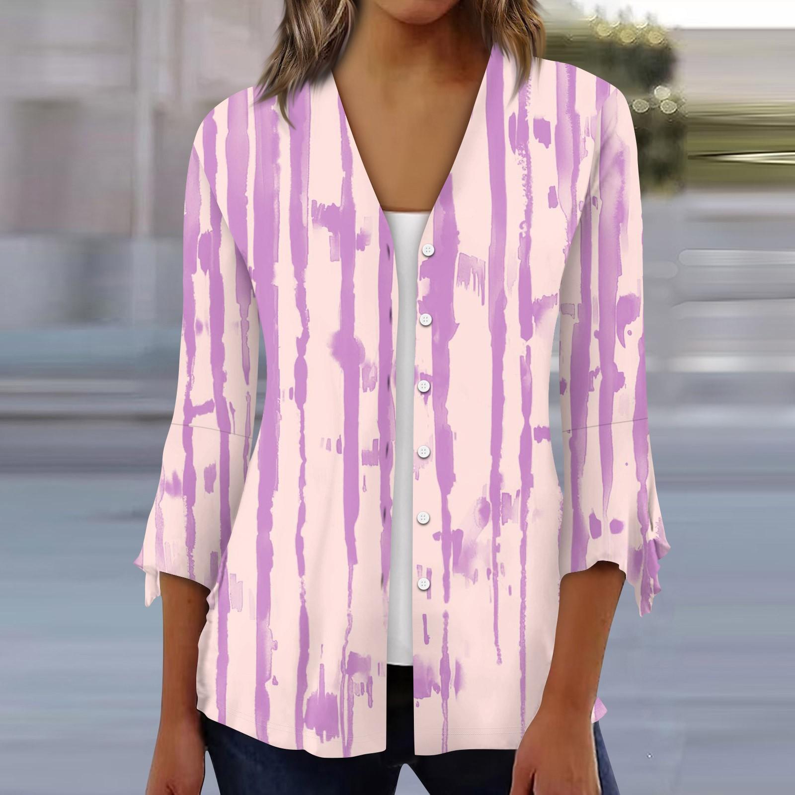 

Женская рубашка, блузка, верхняя одежда с принтом, рукав 3/4, повседневные праздничные базовые топы на пуговицах L