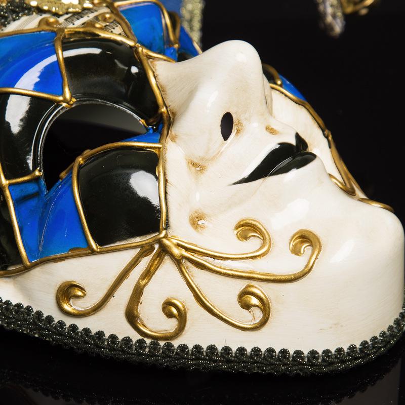 Benátská retro maškarní maska pro párty a dekoraci stěny