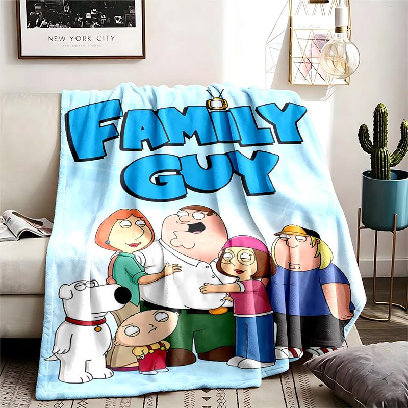 Family Guy Theme Blanket Suitable For The Sofa Camping And Travel Made Of Soft Flannel Material An Ideal Gift For Occasions Such As Birthday