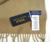 New 2023 Made In Recycled Wool Scarf by Ralph One Honey Size 220 Fall/Winter Model, Italy, #pc0476 Lauren, Unisex, Size, Brown, [Used]