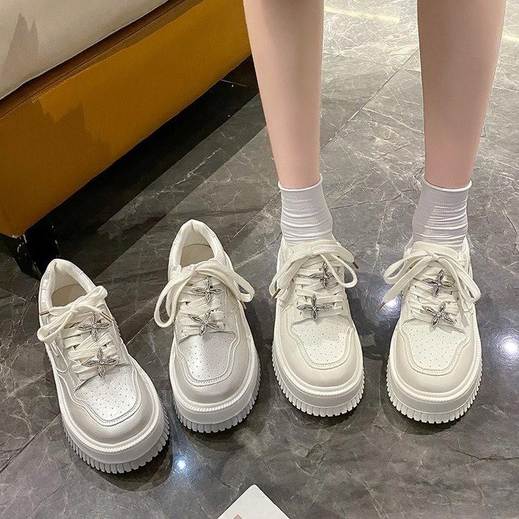 Fashion Shoes Women Casual Sneakers Platform Woman-shoes Tennis Female Heels Thick Sole Roses Trainers Fashion 2024 Rubber Microfiber