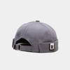 Korean Style Retro Flat Cap: 2025 Landlord Hip Hop R Letter Logo Skullcap for Students & Couples
