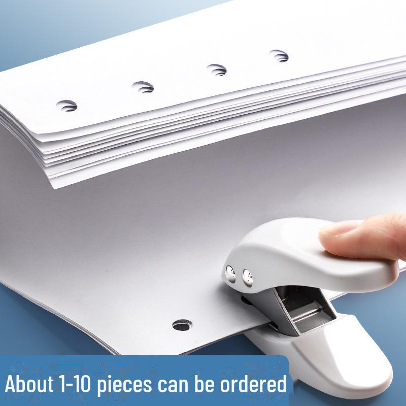 Perforator compact cu o singură gaură pentru hârtie cu foi libere