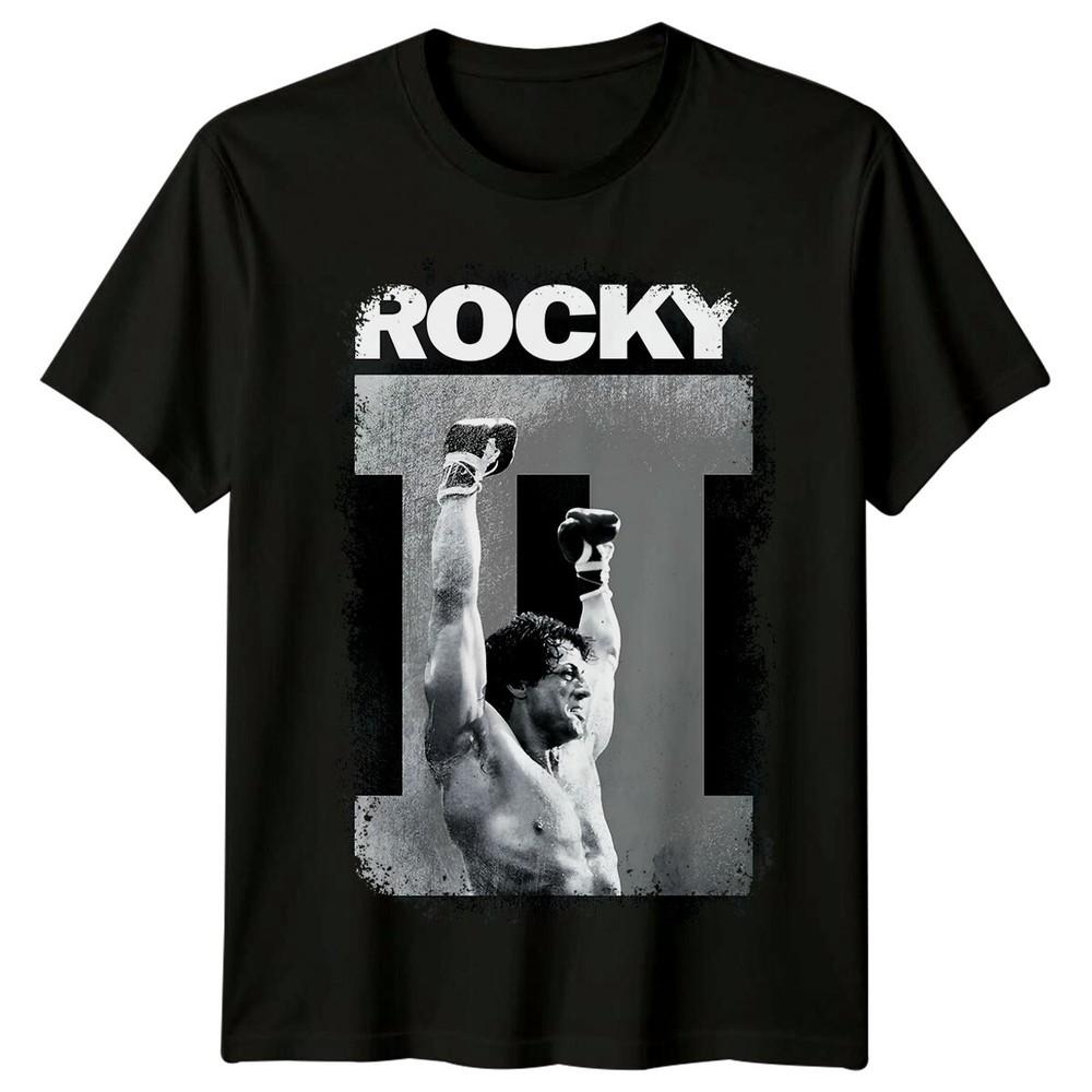 Rocky II (1979) Filmposter Inspiriertes T-Shirt Retro 70er Tee Unisex Geschenk für Fans