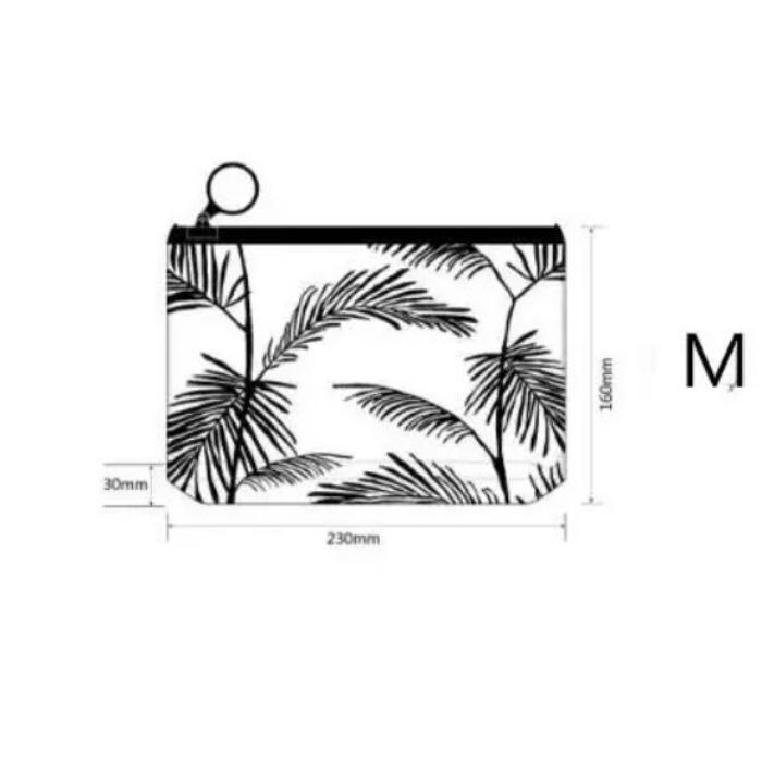 Fashion Women Clear Cosmetic Bags PVC Transparent Toiletry Bags Travel Organizer Necessary Beauty Case Bath Wash Makeup Bag