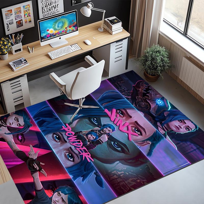 Jinx Pattern Rug, Indoor/Outdoor Mat, for Picnic, Gameroom, Bedroom, Office, Living Room, Home Decor Carpet, Birthday Gift