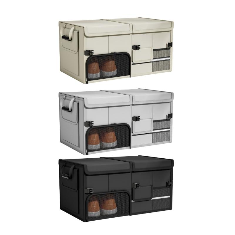 Car Organizers Foldable Storage Bin Trunk Organizers Glove Compartment Box for Efficient Space Saving and Organization