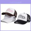 Classic American Vintage Embroidered Mesh Hat With Sun Protection For Men Women