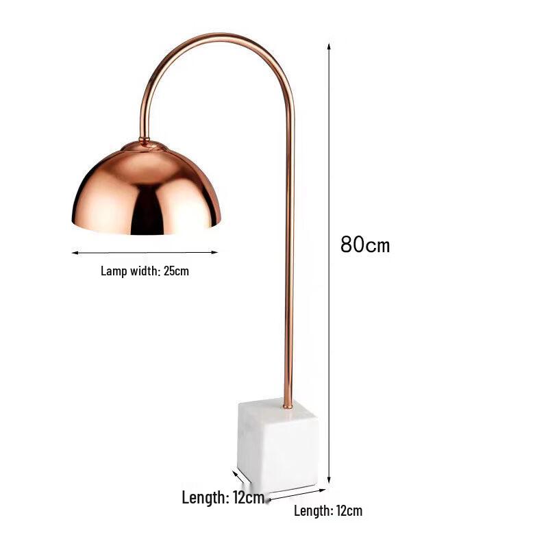 Gold & White Marble Food Warming Lamp