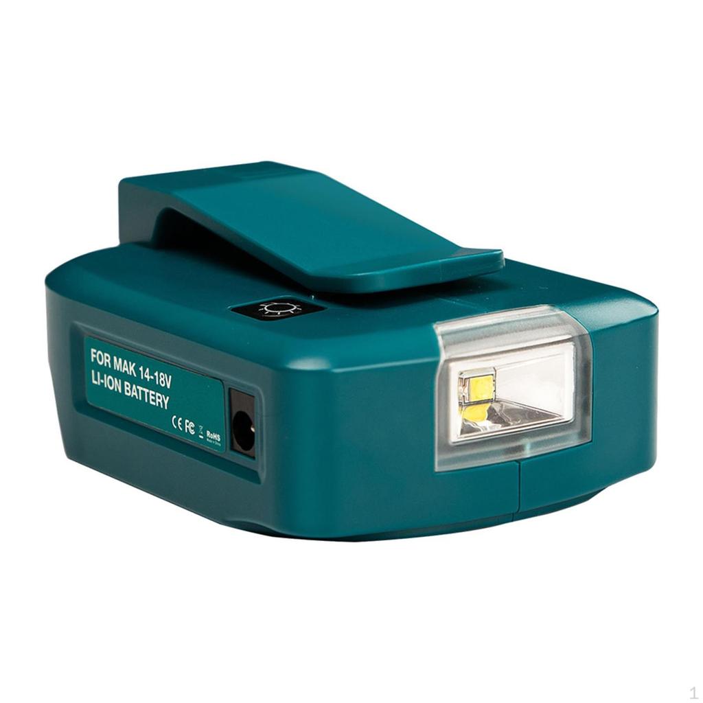 ADP05 USB Adapter LED Work Light Flashlight for 14-18V Replacement Portable Power Source Converter