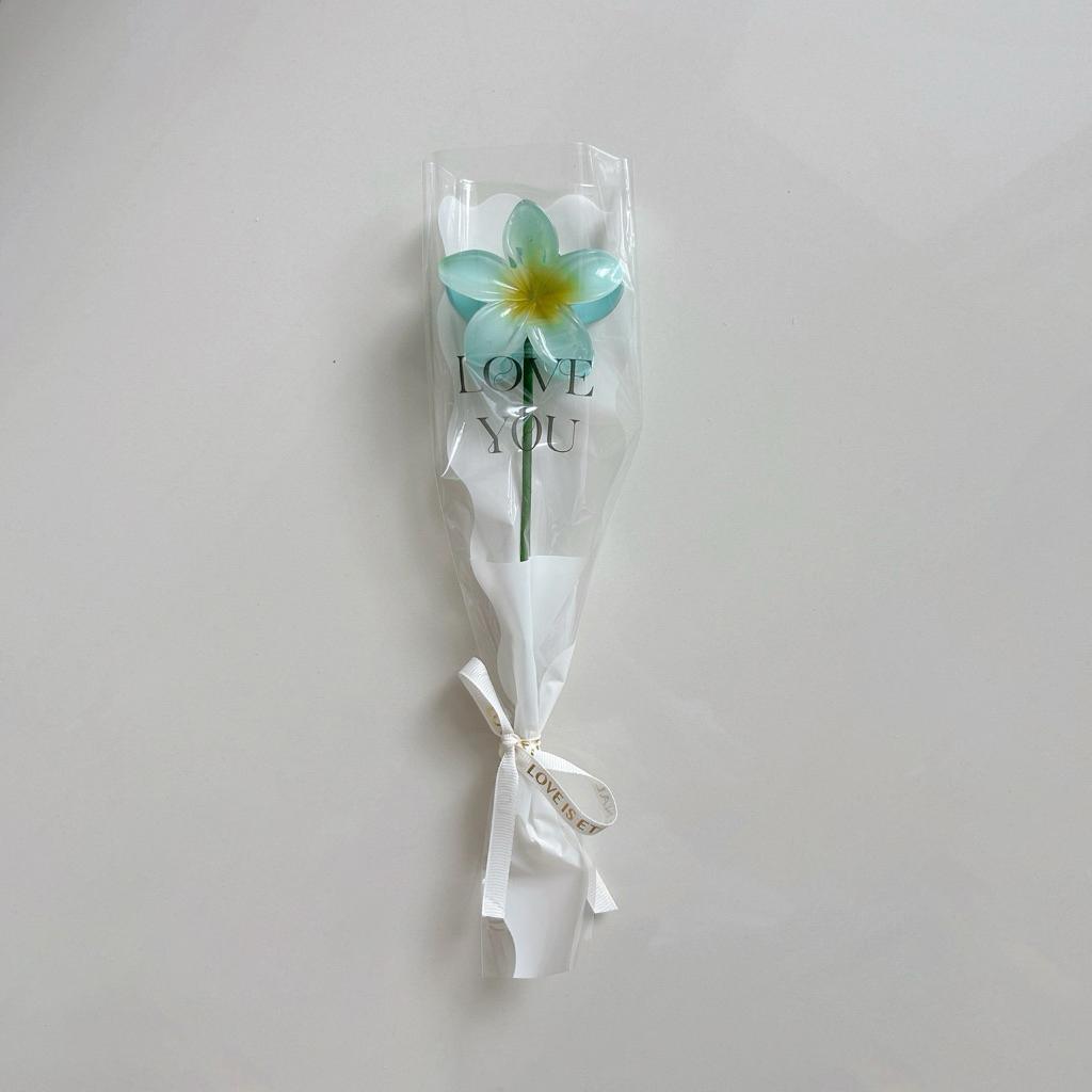 Plumeria Flower Fake Eternal Flower Gifts Plastic Egg Flower Hair Claw Clip Bouquet Party Gifts Graduation Mother'S Day Gift