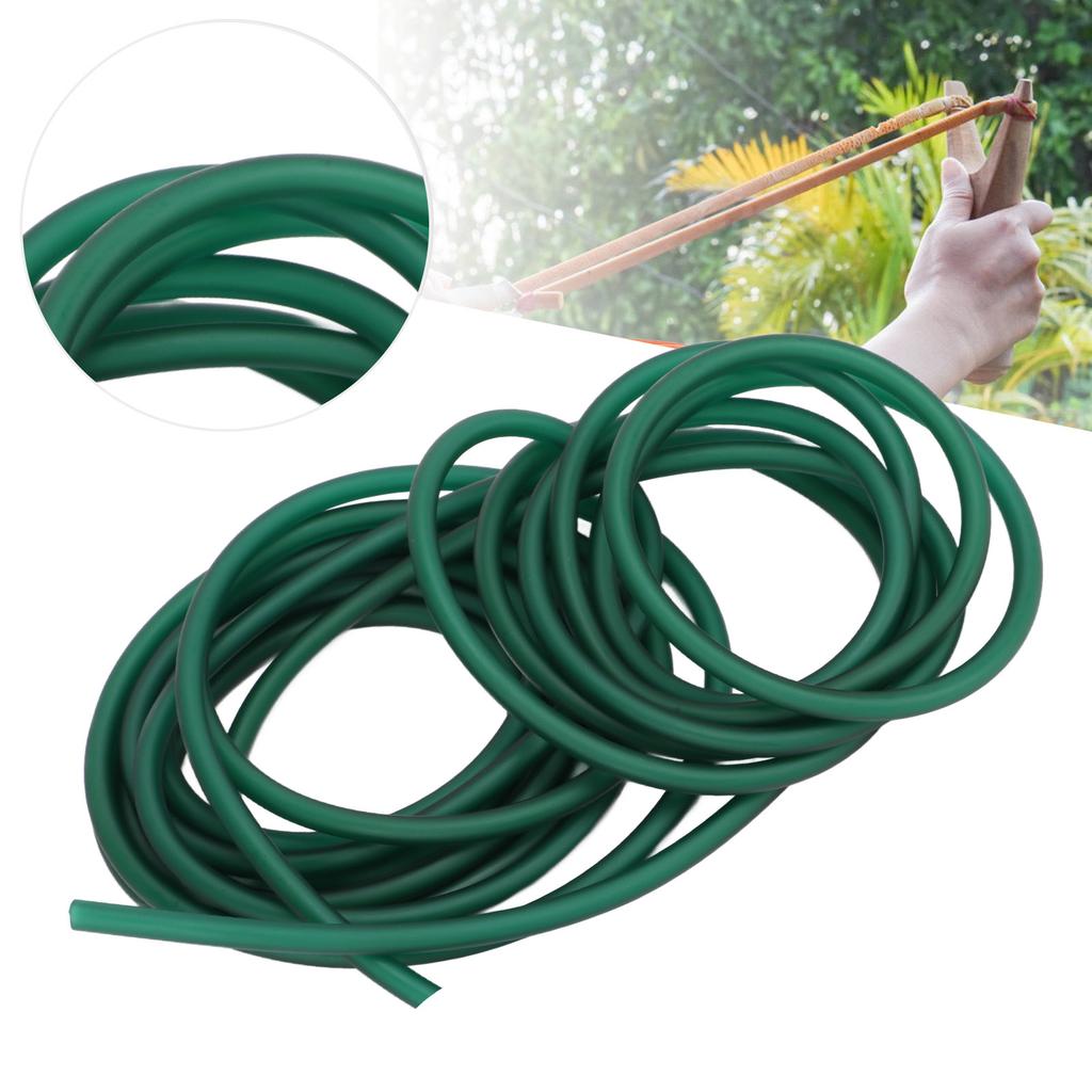 Latex Rubber Tube Green Highly Elastic Natural Rubber Band for  Catapult Outdoor Hunting Fitness Exercise