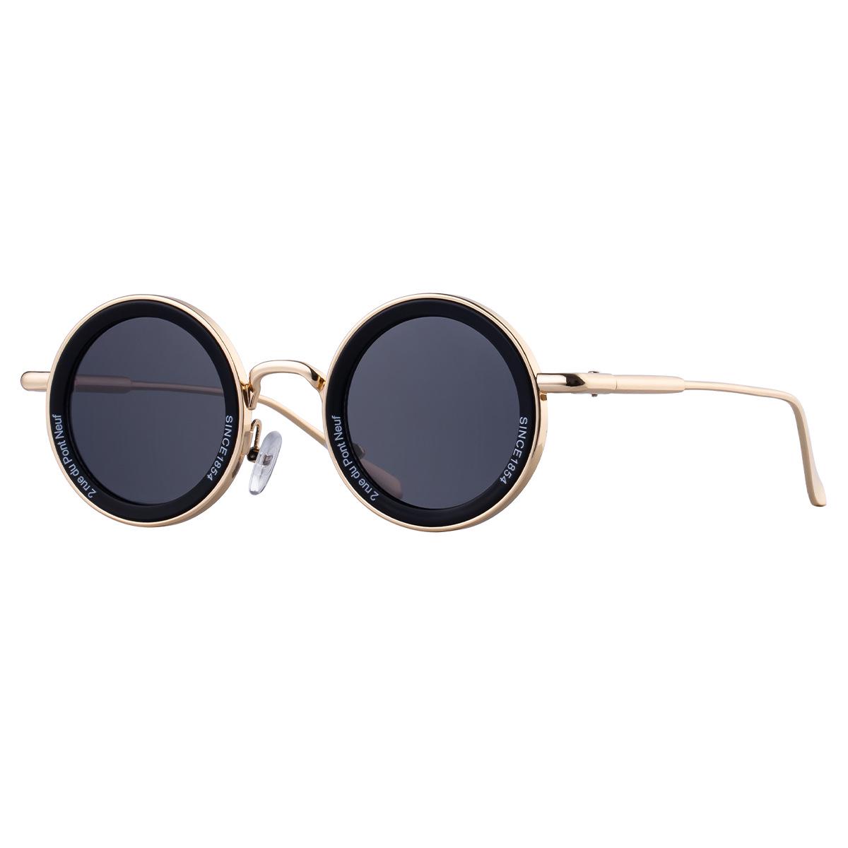 

Современные европейские и американские ретро мужские круглые солнцезащитные очки 2025 года с защитой от солнца