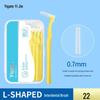 Yijie L-shaped Dental Floss & Interdental Brush - Super Fine Soft Bristles for Orthodontic Gap Cleaning