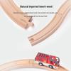 Wooden Electric Train Track & Car Building Blocks Set for Kids