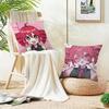 Cute KKasane Teto AnimeS Cushion Cover Breathable and skinfriendly linen pillowcase square removable and washable cushion