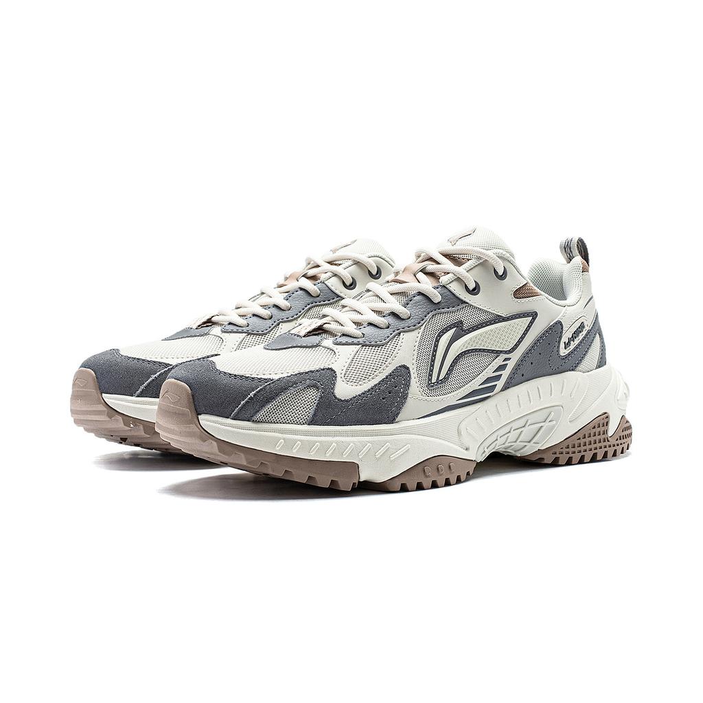 new LINING Venus 2.0 Casual Shoes Men Low Top White Gray