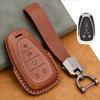 Genuine Leather Key Case Cover Suitable for Chevrolet Tracker Buckle Malibu XL Explorer Volando Pioneer Key Fob Protector
