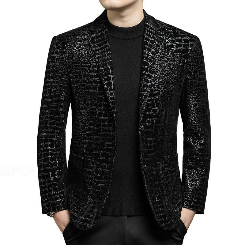 Leather jacket men's suit top layer sheepskin jacket autumn casual leather suit