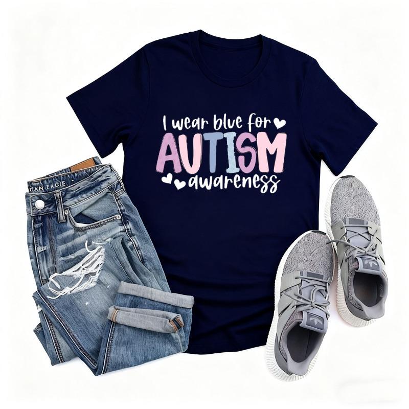 

I Wear Blue for Autism Awareness Cotton TShirt Autism Shirt Autism Awareness Shirt Autism Month Shirt Autism Teacher Shirt 4XL