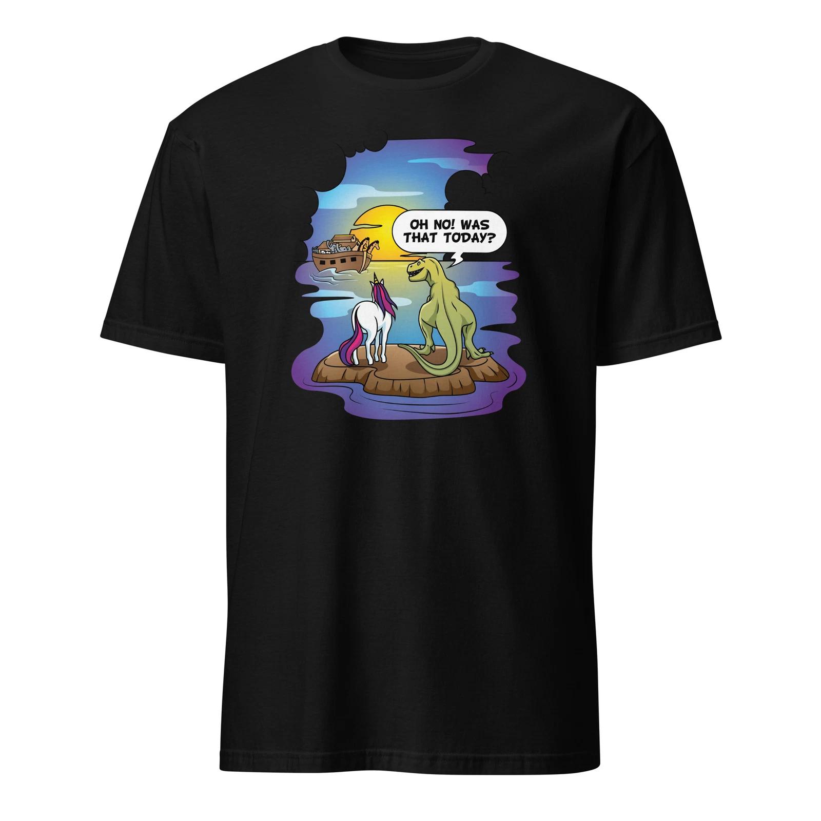 Christian Shirt Noah s Ark Bibble Pun Last Unicorn Dinosaur T-Shirt Size S-3XL 4XL