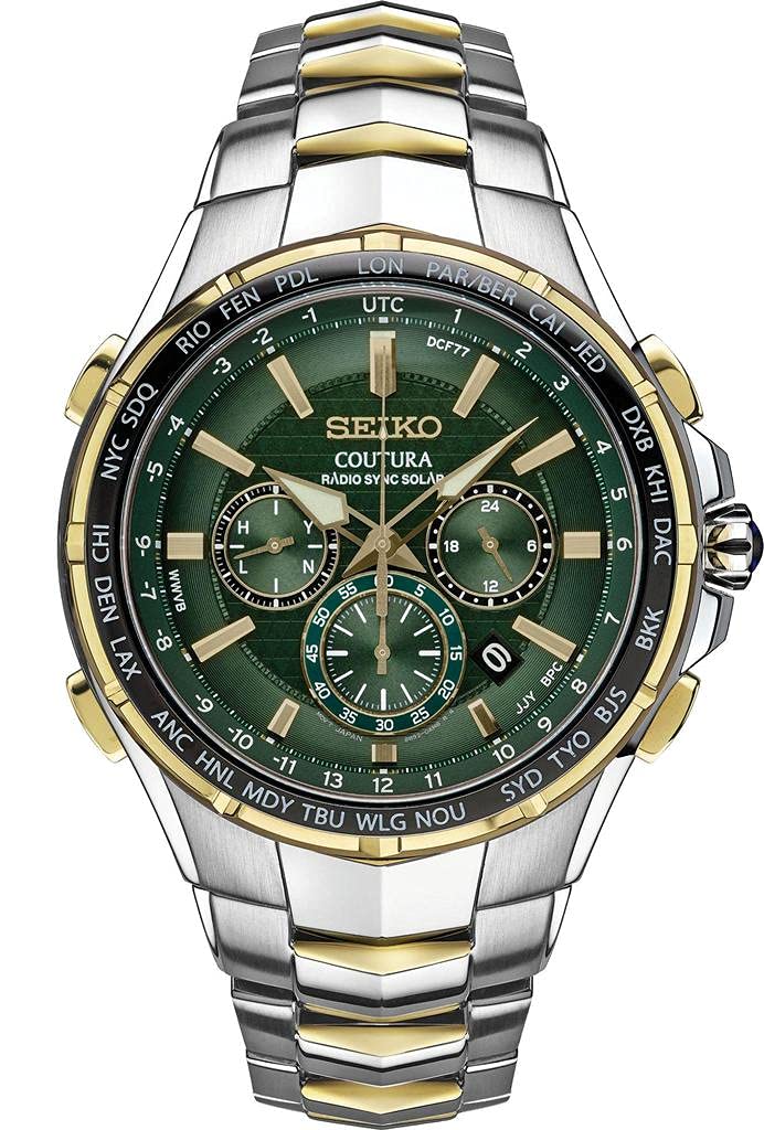 

[Seiko] SEIKO Coutura Solar Radio Watch World Time Chronograph SSG022 Сапфірове скло для чоловіків, зелений