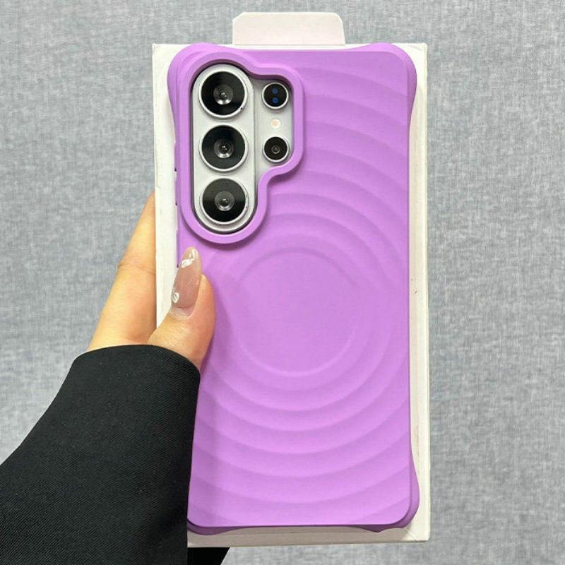 Original Liquid Water Ripple Magnetic Silicone Case For Samsung Galaxy S26 S25 S24 S23 Ultra Plus For Magsafe Charging Cover