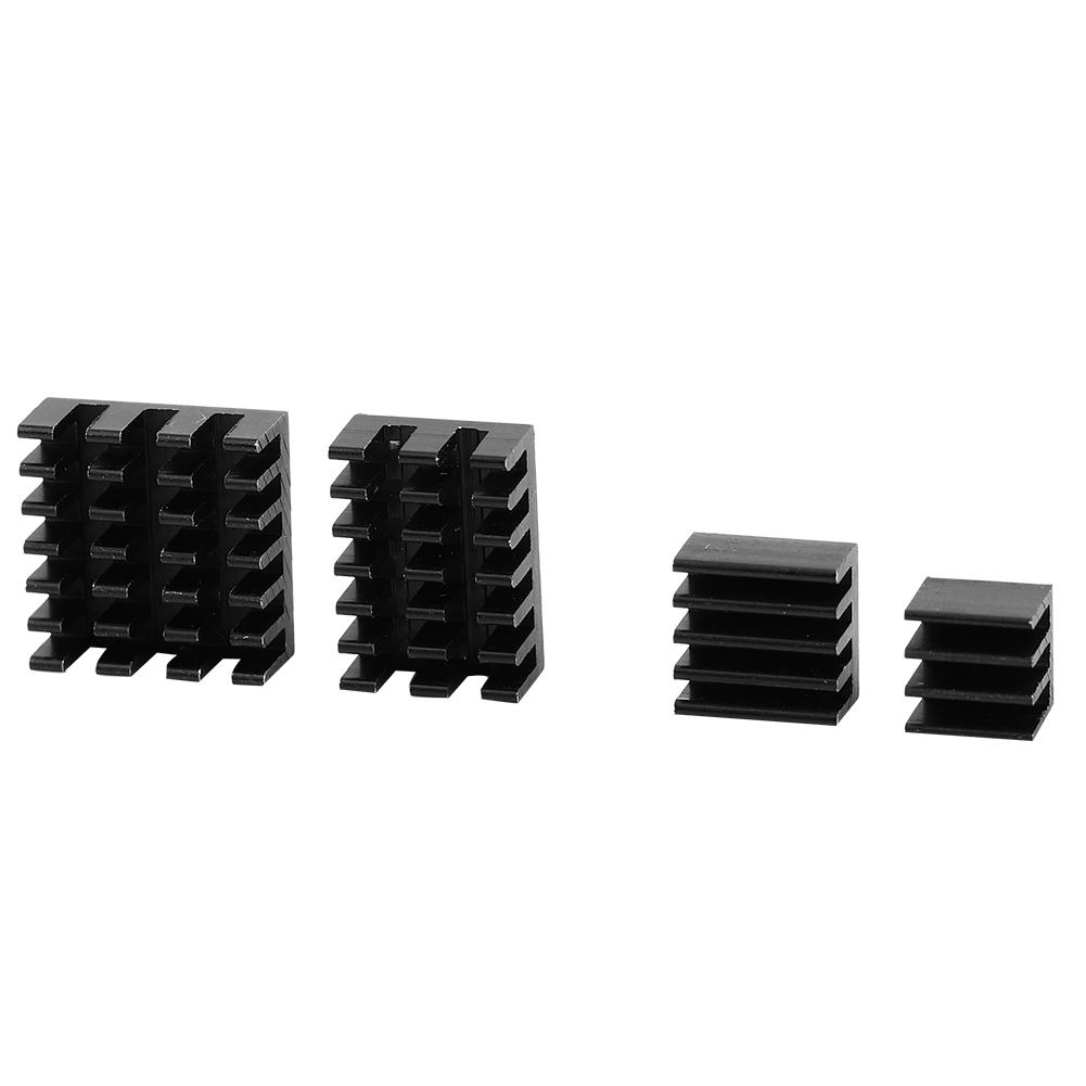 20pcs Black Aluminum Heat Sink CPU Cooler with Adhesive for Raspberry Pi 234 3b 4B
