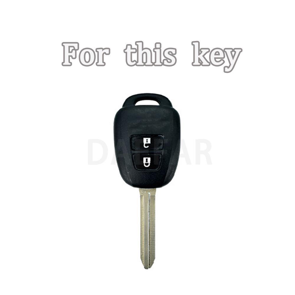 TPU 2 Buttons Car TPU Key Case Cover for Toyota Rav4 MK4 Rav 4 Corolla Fielder Vitz Remote Shell Fob Accessories