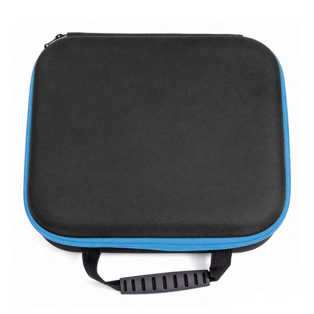 Hard EVA Tool Case Portable Tool Carrying Storage Bag for Cordless Drill Electric Scissors Light Blue Strip