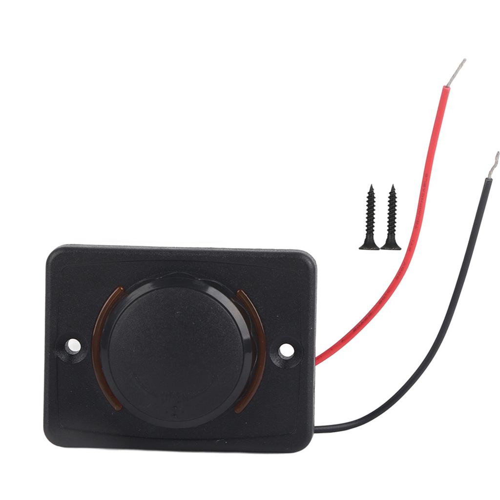 3.1A 12V/24V Black Car Dual USB Port Power r Socket Outlet with LED (White)
