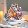 Double Sided Acrylic Ornaments Christmas Theme 2D Ornament, Double-sided Holiday Decoration, Festive Room Decor Stable Base Religious Ornament