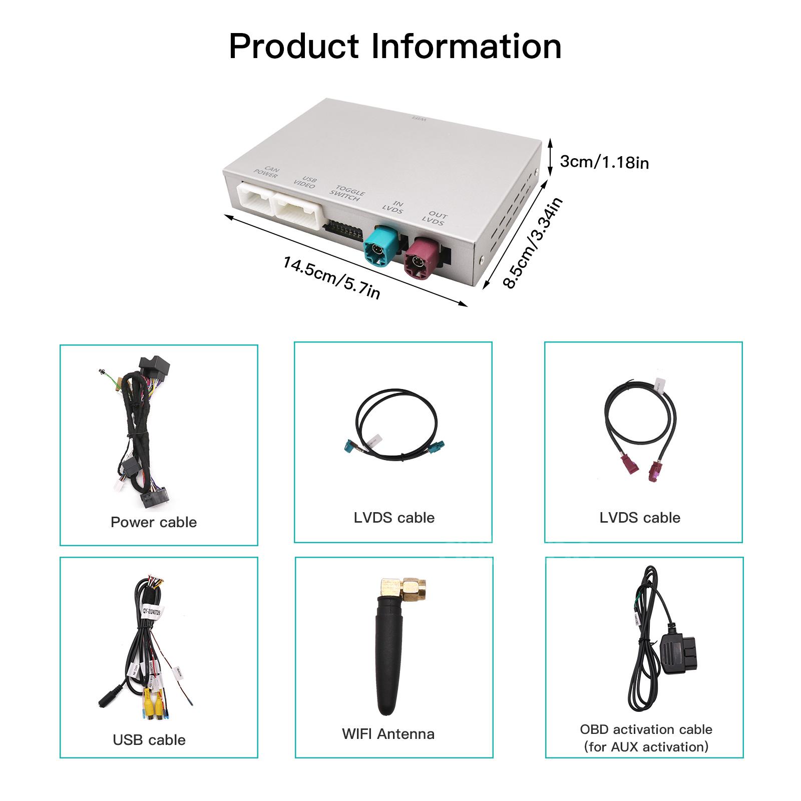 

CarPlay беспроводной Android Auto для Volkswagen Touareg, 8-дюймовый дисплей, зеркало, воспроизведение в автомобиле, ограничение AirPlay, RNS850, 2010-2018