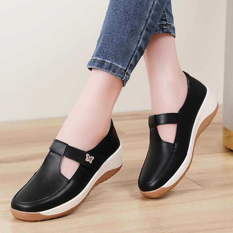 

Женская модная обувь на толстой подошве с нескользящей подошвой, легкая и универсальная для мам, размеры 35-41 40