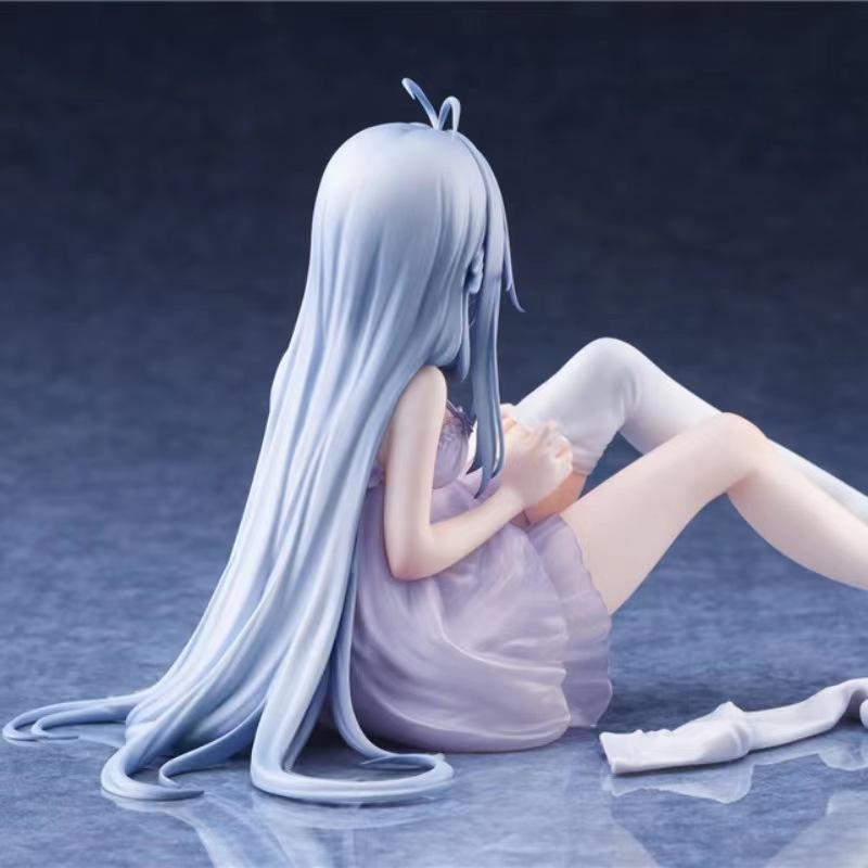 Anime 86 Eighty Six Lena Milizé Figure Pajama Version Sitting Pose PVC Statue Model Car Decoration Desk Display Toy Gift