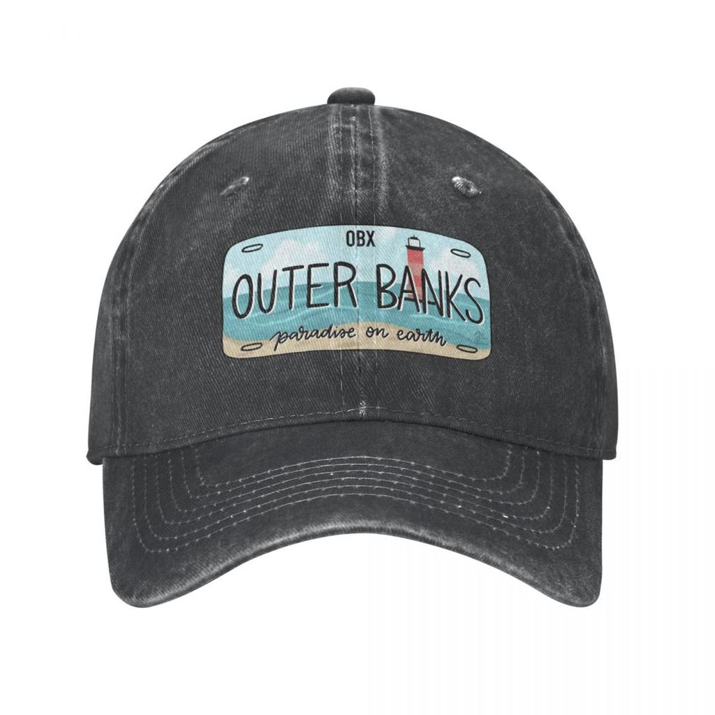 Outer Banks Original OBX SPZ Doplňky k čepici kšiltovky Fashion Distressed Denim Washed Snapback Cap Summer Hats Cap