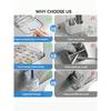 1pc Transparent Toothbrush Holder, Compartment Wall Mount Storage Rack, Creative No-Drill Bathroom Organizer