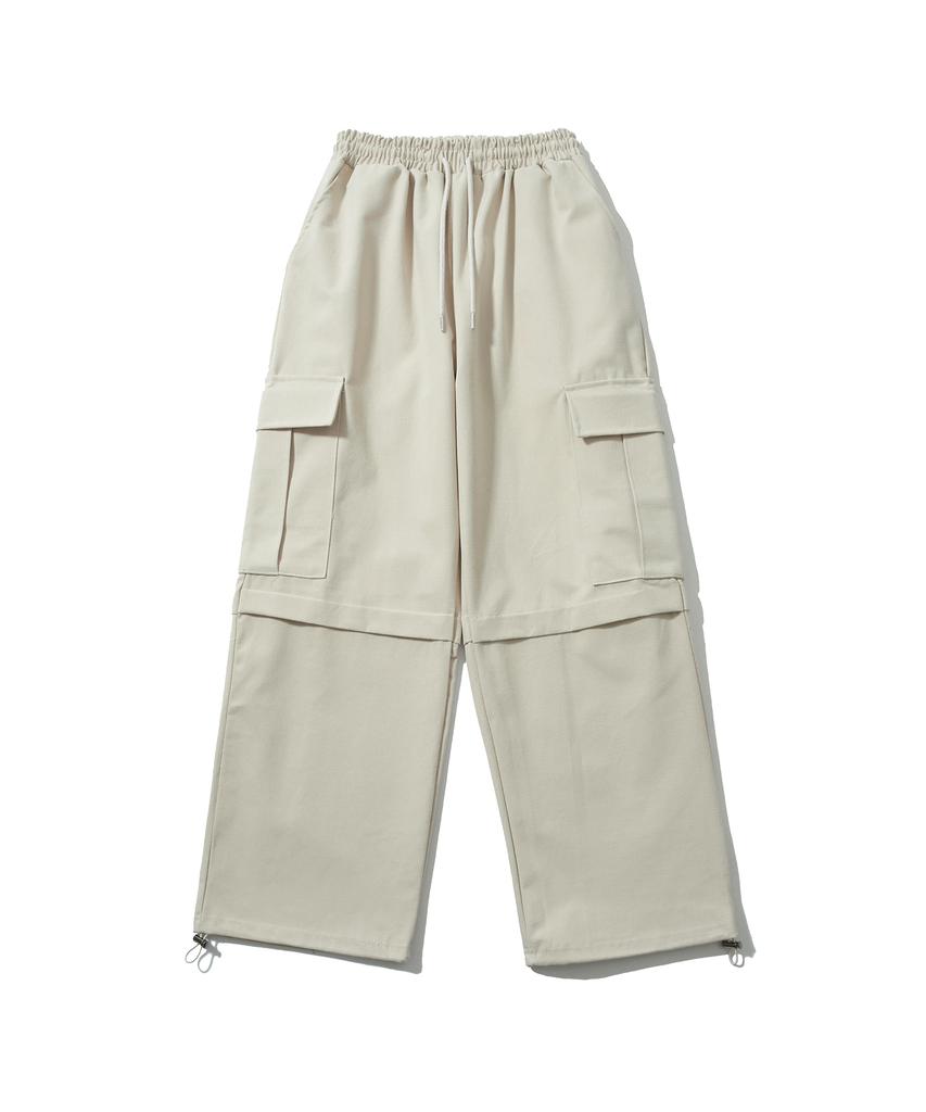 Sseochi410 Side Cover Wide Pants Cream