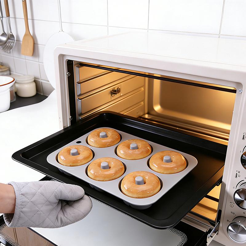 Silicone Donut Mold High Temperature Resistant Nonstick Pan For Baking Reusable Oven Safe DIY Cakes And Parties