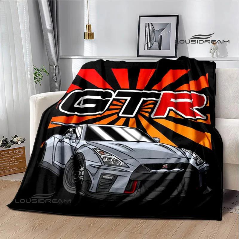GTR Racing Retro Printed Blankets Warm Blanket Soft and Comfortable Home Travel Bed Blanket Picnic Blanket Birthday Gift