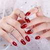 24 peças de adesivos para unhas vermelhas, unhas postiças, bordô, nail art, unhas rápidas