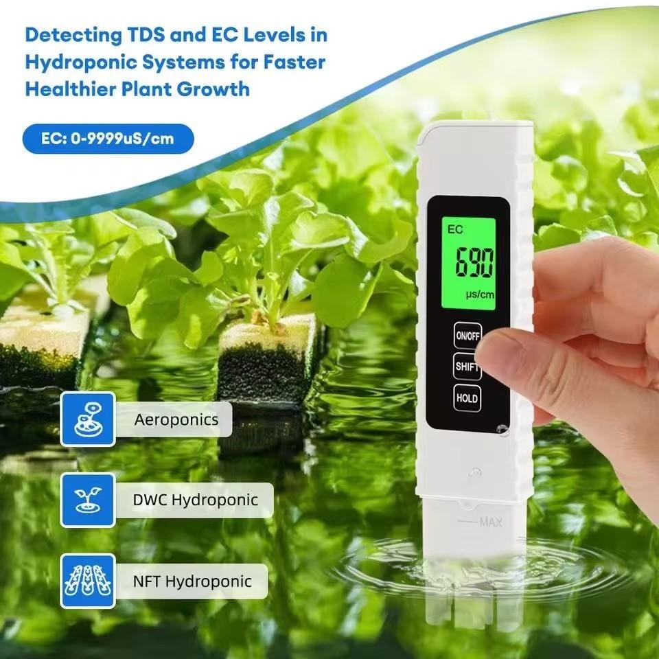 2026 New High Precision Digital PH Pen Backlight TDS EC Detection for Water Quality 1-Year Warranty