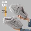 Men's Waterproof Non-slip Indoor Fur Slippers - Warm Down Cotton, Thick-Soled