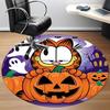 1 Stück Garfield Halloween Büro Runder Teppich, Unter Bürostühlen Schlafzimmer Wohnzimmer Heimdekoration a0926027